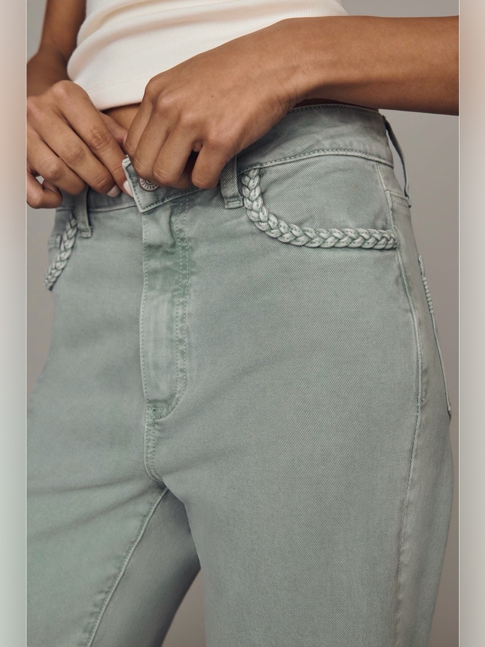 PAIGE Anessa 31” Wide Leg Jean Vintage Seaglass 29 NWT - Picture 3 of 9
